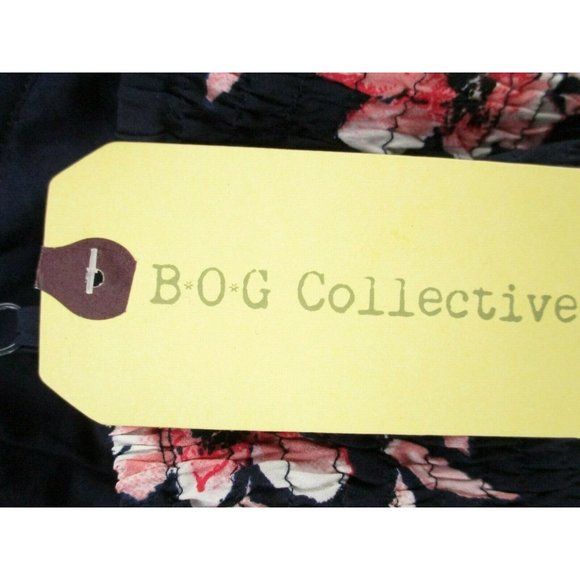 BOG Collective Jumpsuit Romper Womens Extra Small Blue Floral Built In Bra - Picture 5 of 10